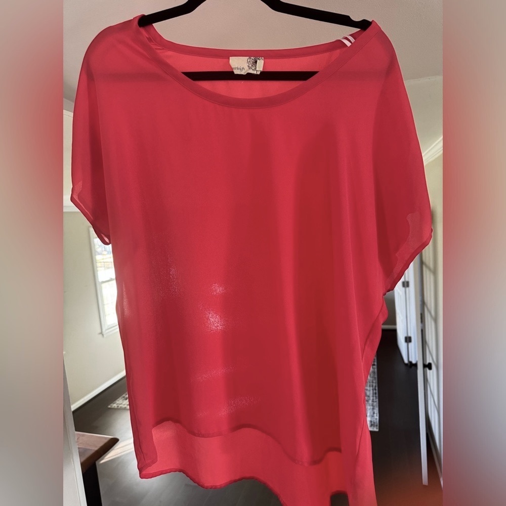 Womens Everleigh Short Sleeve Blouse Size L